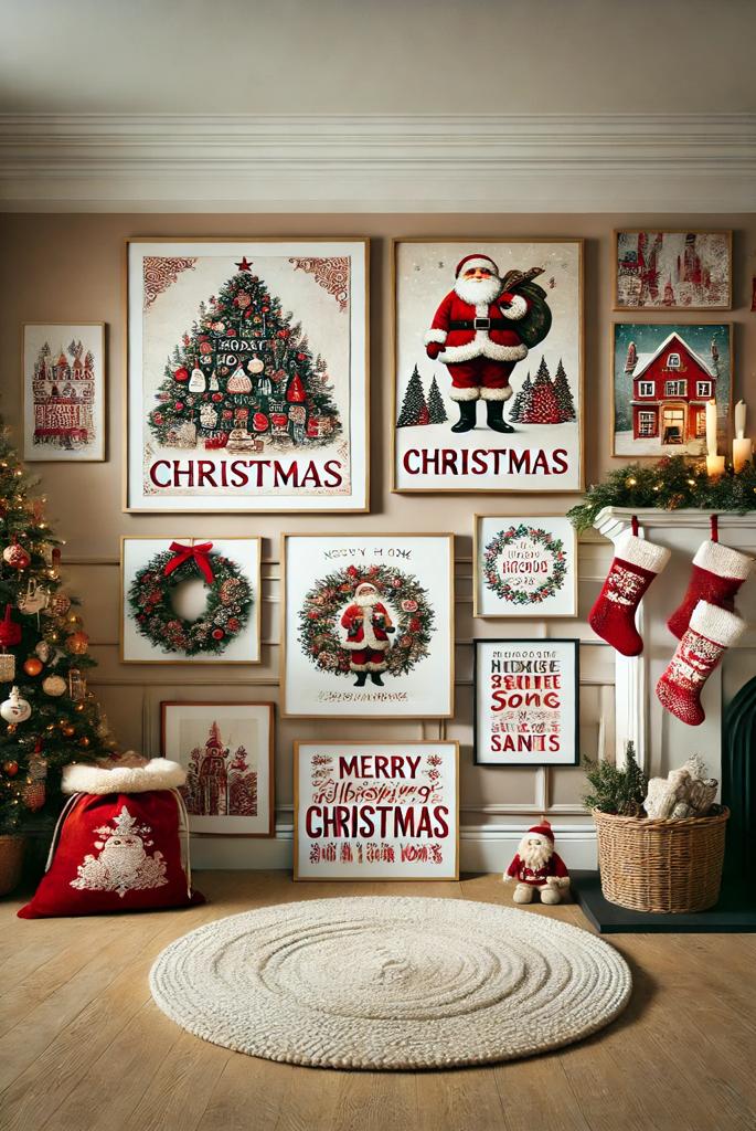 Christmas-Themed Wall Art