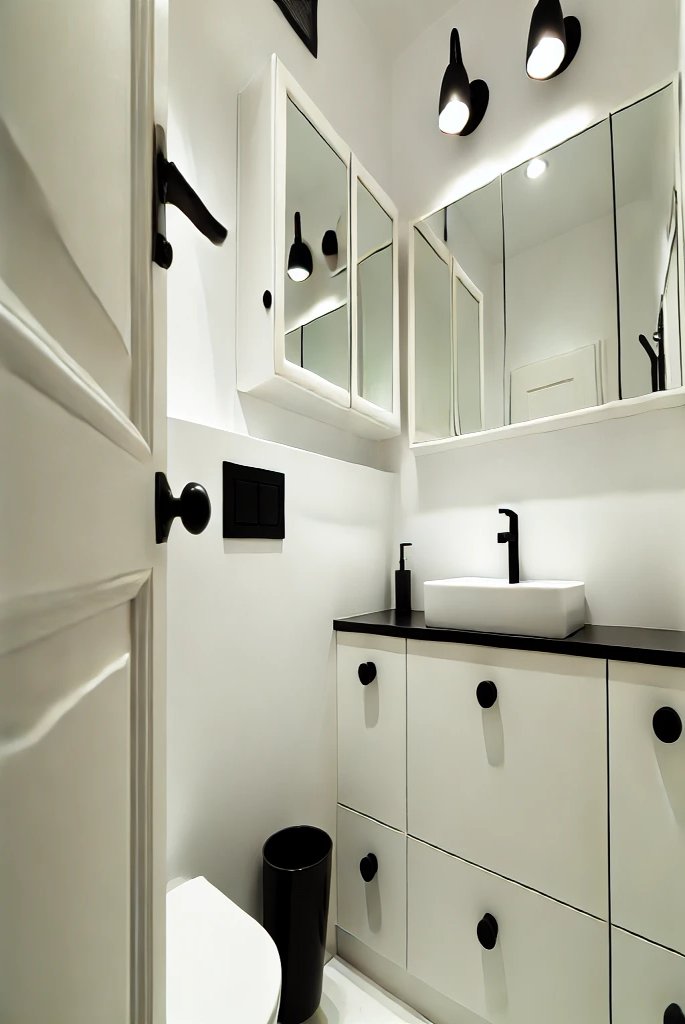 Black and White Small Bathroom Ideas