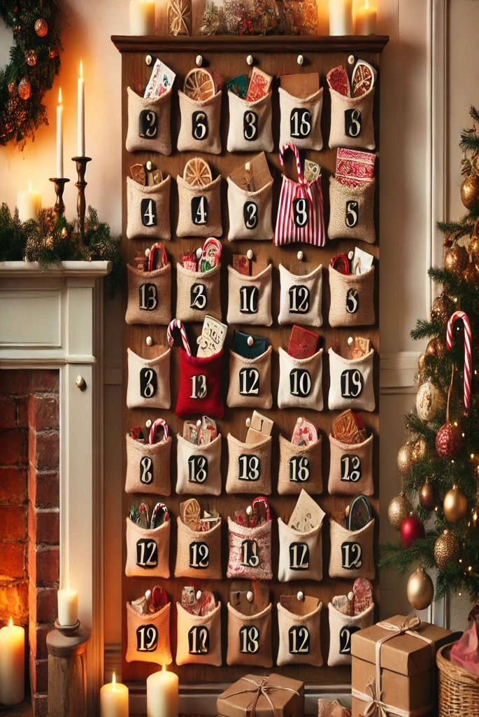  DIY Advent Calendar Wall Display