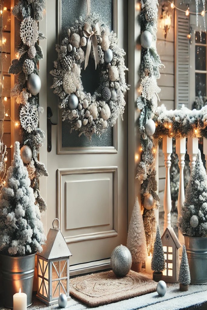 Snowy Flocked Decor