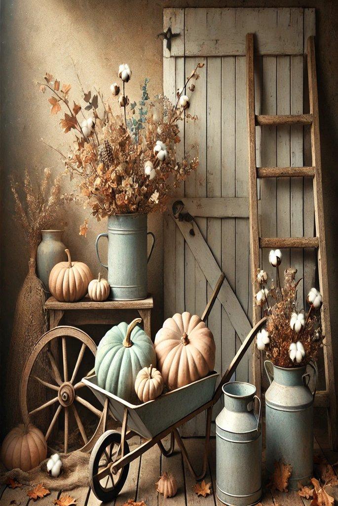 Vintage Pumpkin Displays