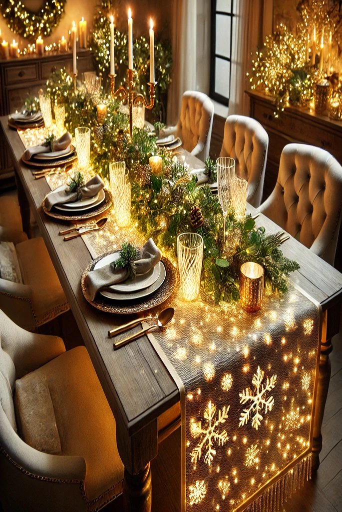 Modern Christmas table settings ideas