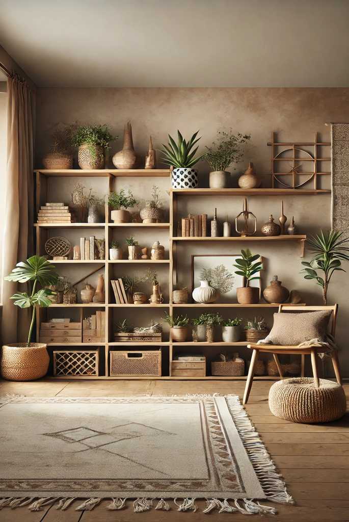 Open Shelving with Decor