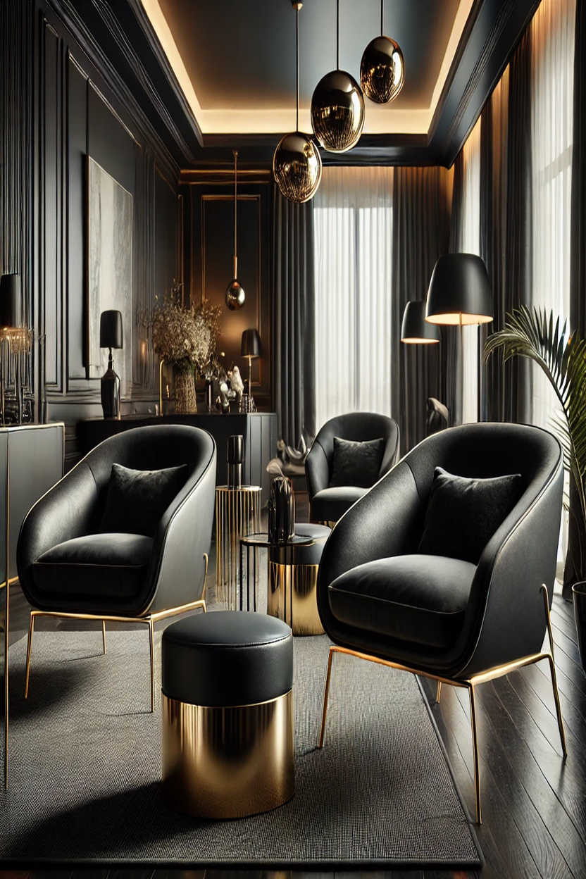 17 Awesome Black and Gold Living Room Ideas for Your Home