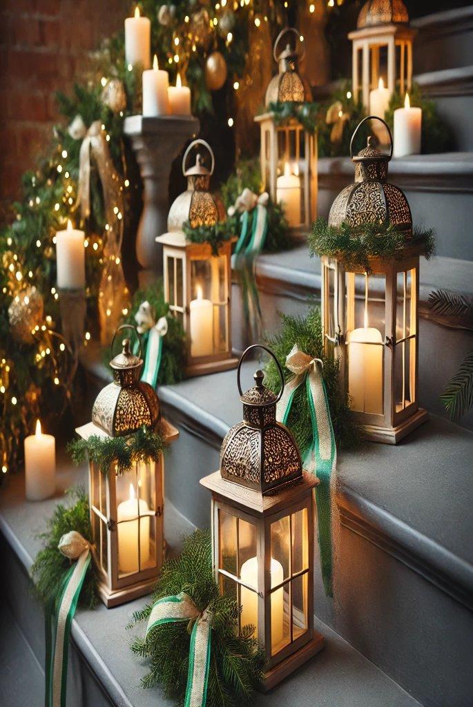 Lanterns and Candles on the Steps