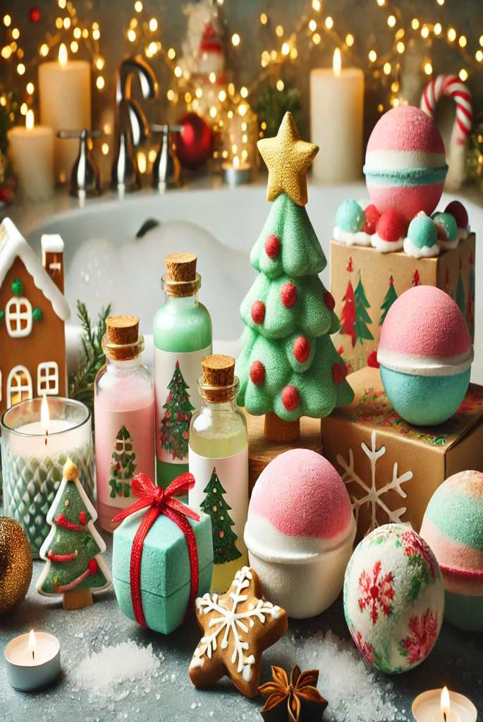 Christmas-Themed Bath Products