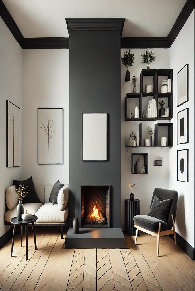 Corner Fireplace