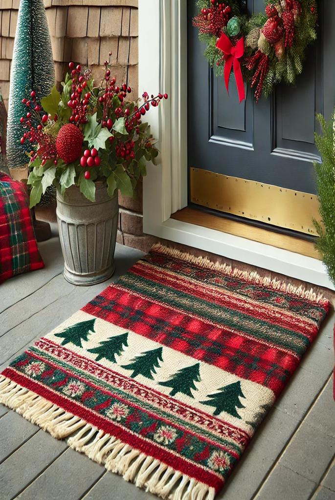 Christmas Plaid Rugs and Mats