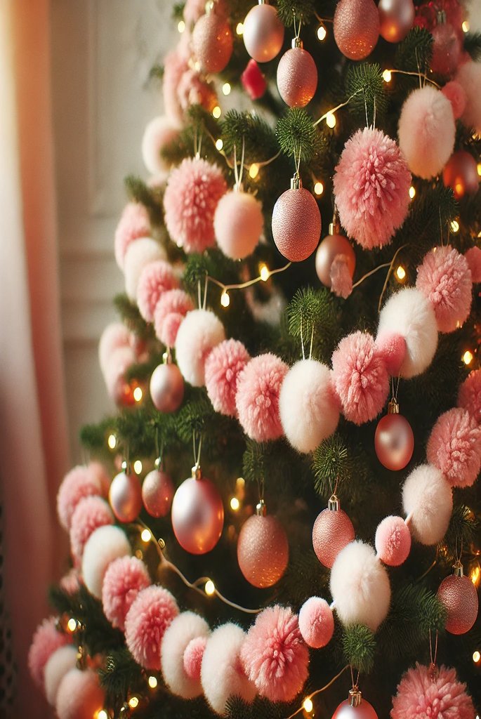 Pink Pom-Pom Garland