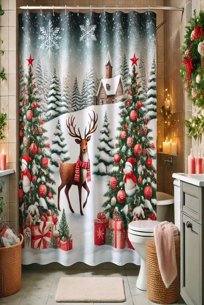 Festive Shower Curtain