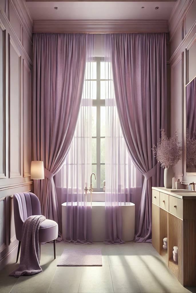 purple bathroom themes