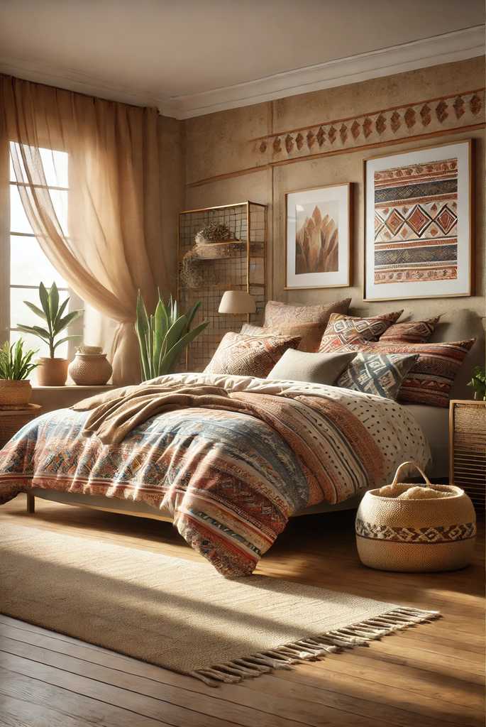 Cozy boho bedroom