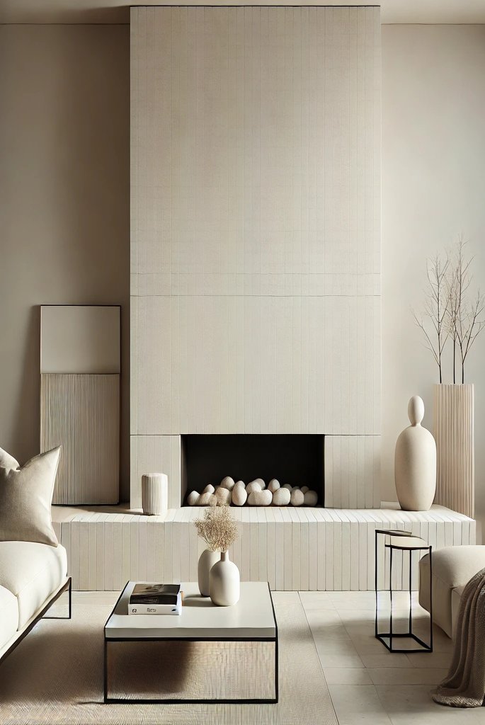 Minimalist Modern Fireplace