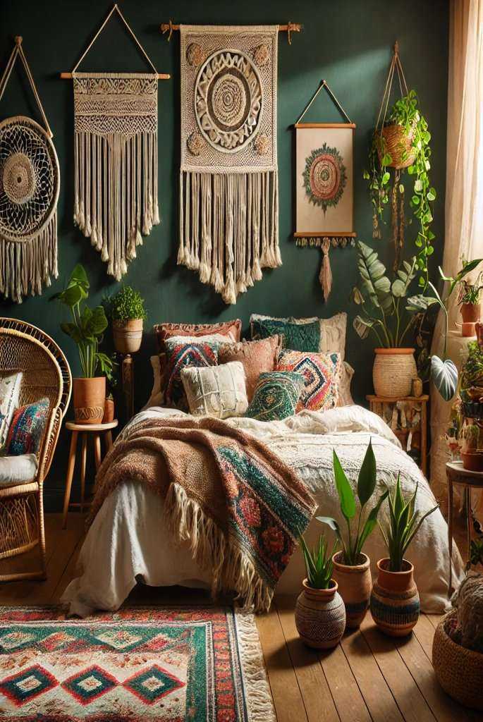 Bohemian Green Room Ideas