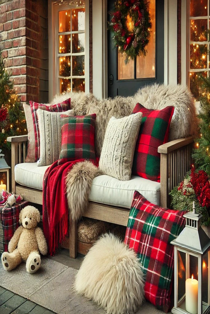 modern christmas decorating ideas for front porch 