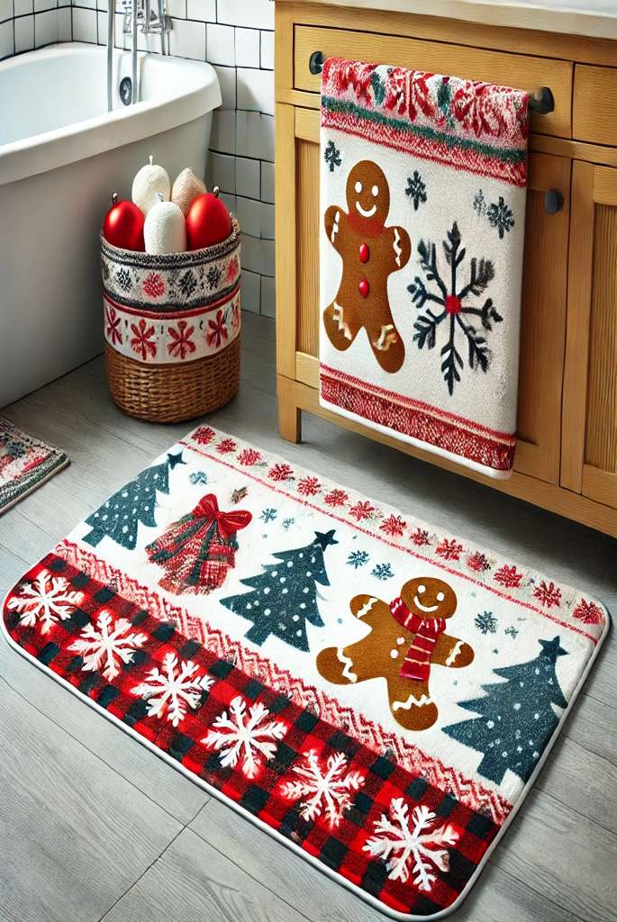 Christmas Bath Mat