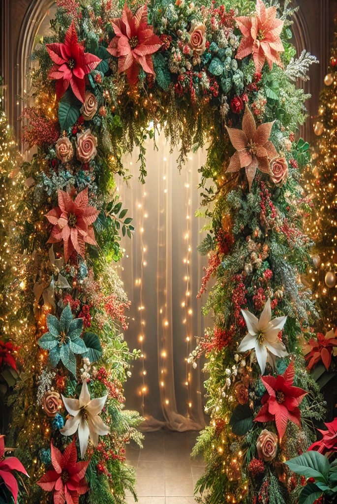 Christmas archway decoration