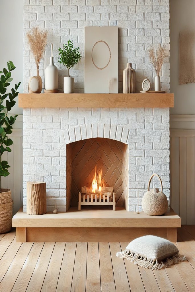 Scandinavian-Inspired Fireplace