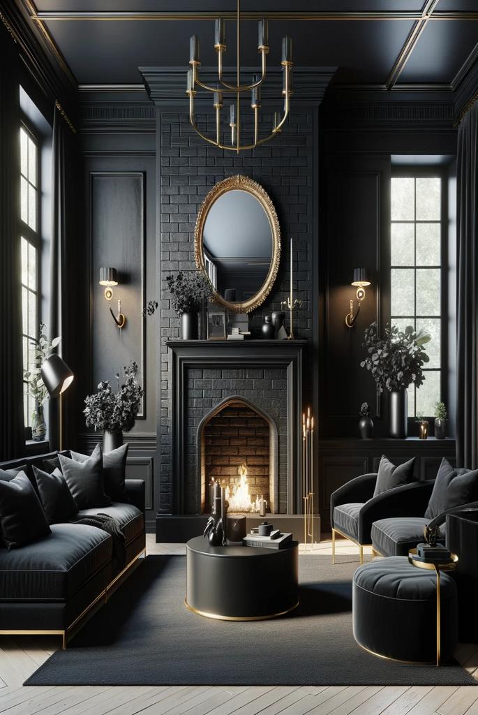  black fireplace ideas