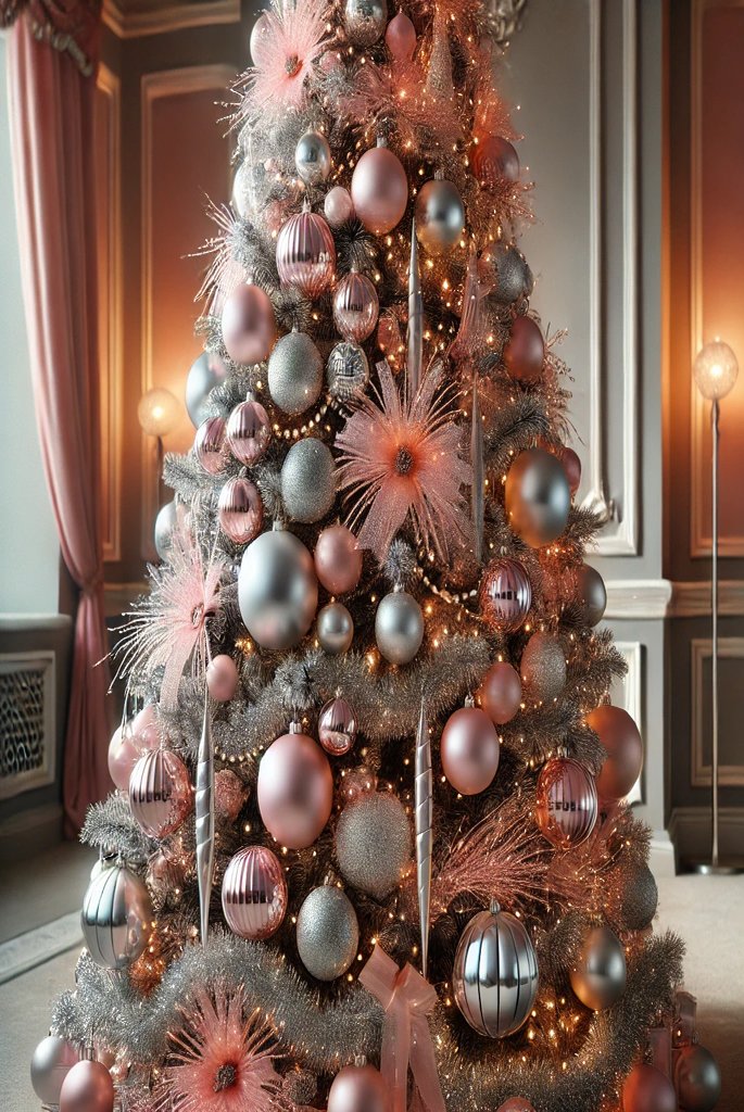 Pink christmas tree decor ideas diy 