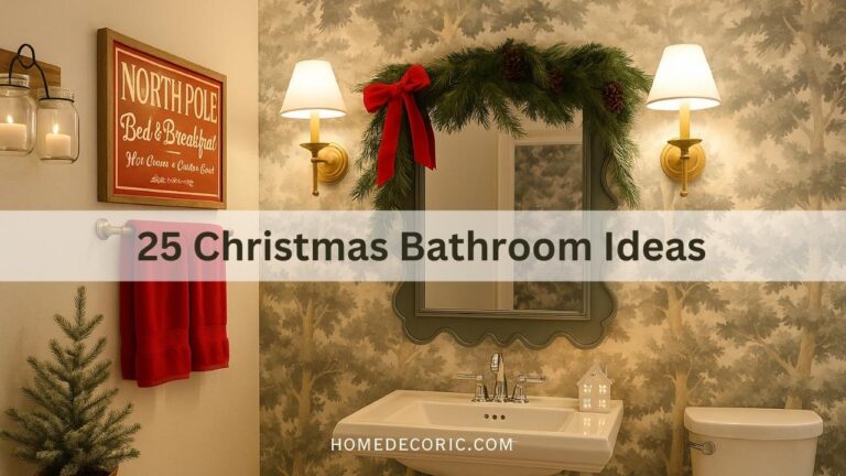25 Stunning Ways to Give Your Bathroom a Christmas Makeover