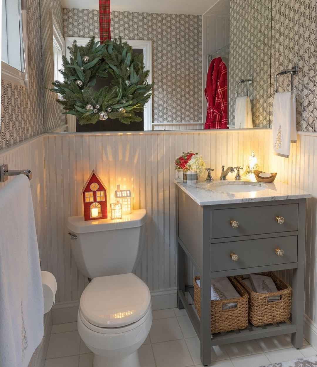 Cozy Bathroom Christmas Glow