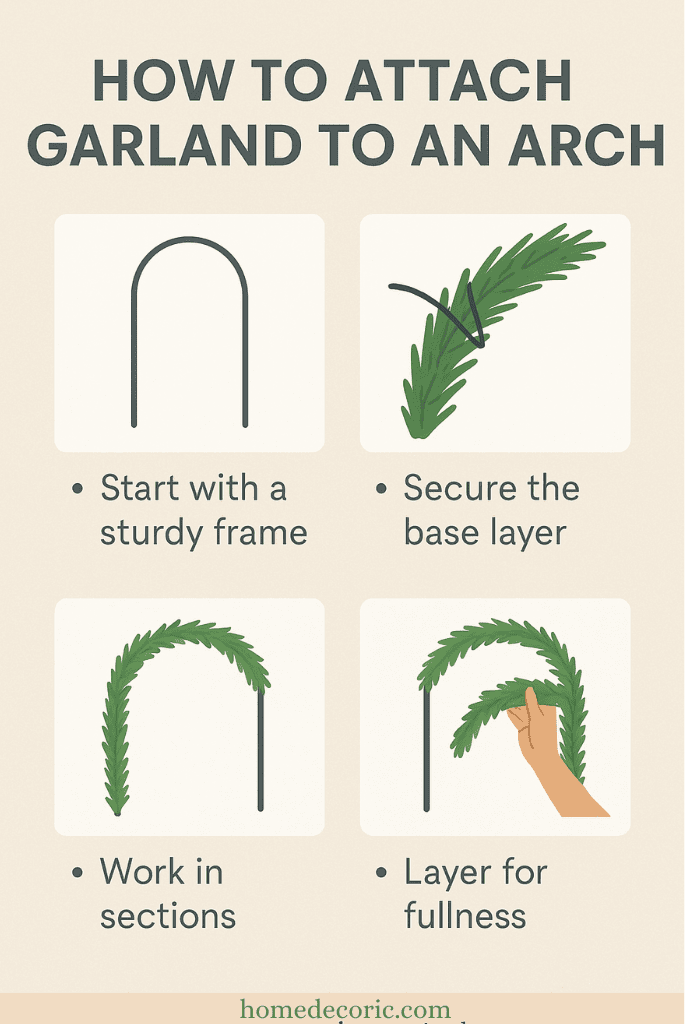 How Do You Attach a Garland To an Arch