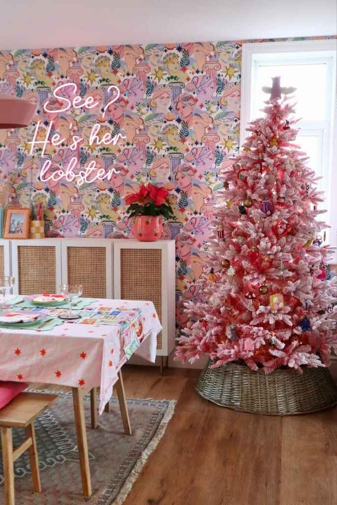 Modern Chic Pink Christmas Tree