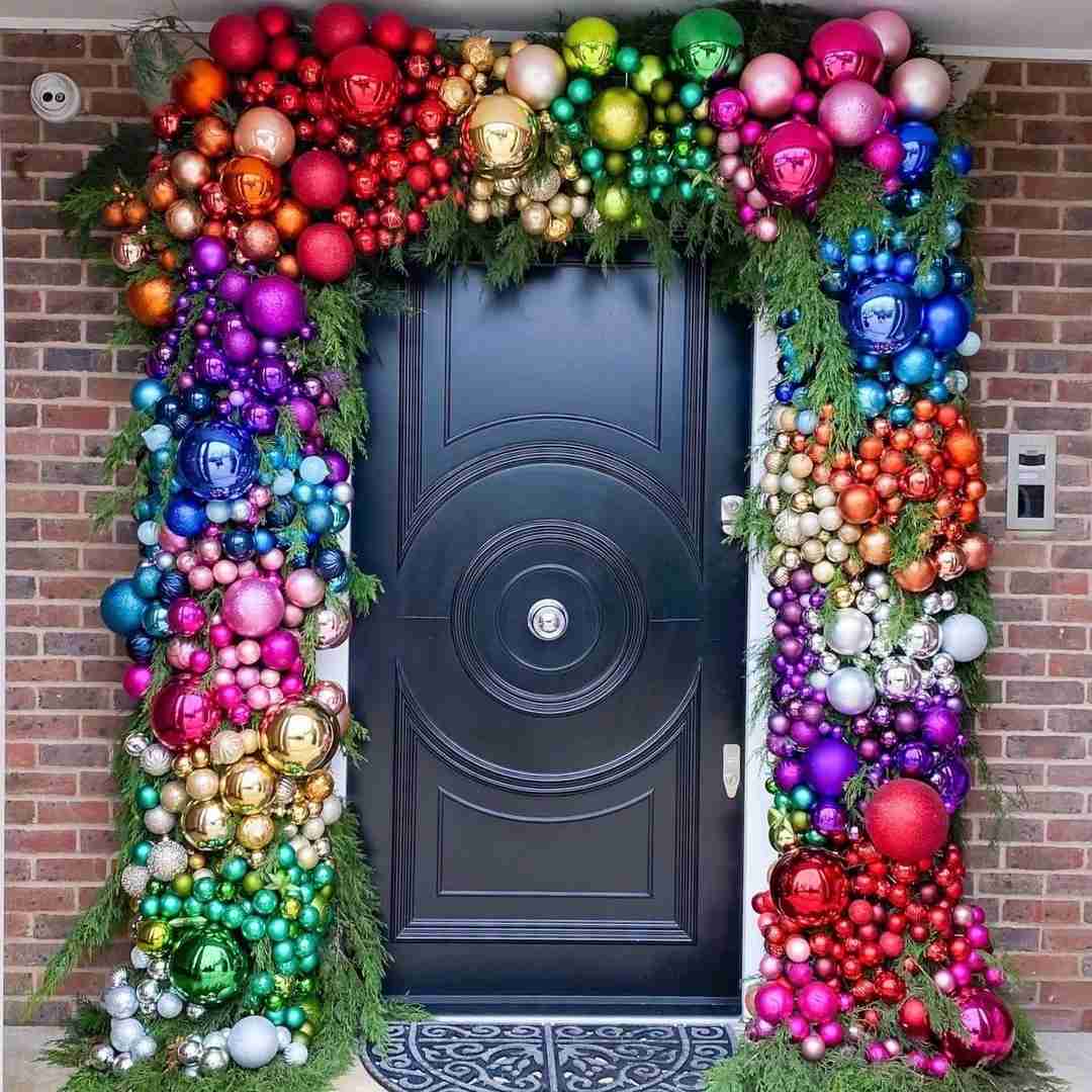 Rainbow Christmas Archway