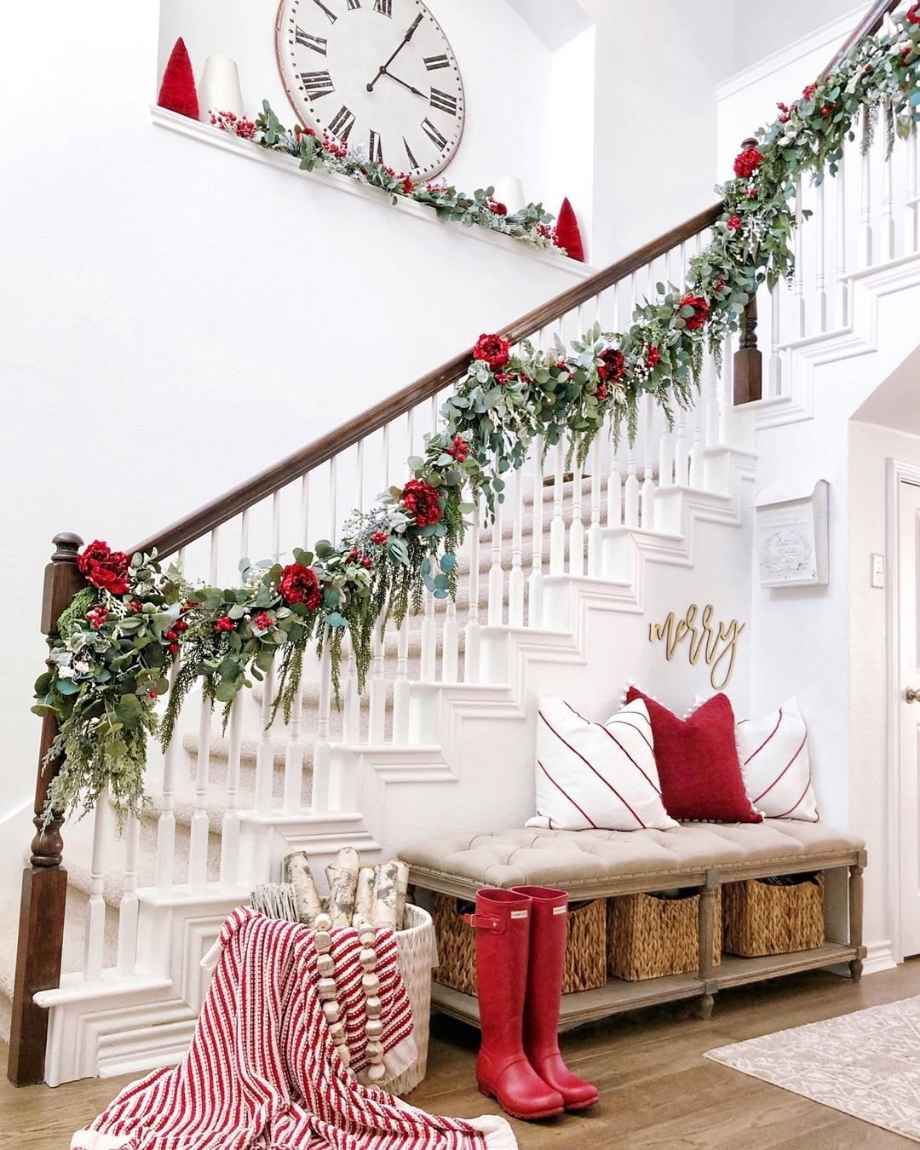 Red & White Stairway Welcome Nook