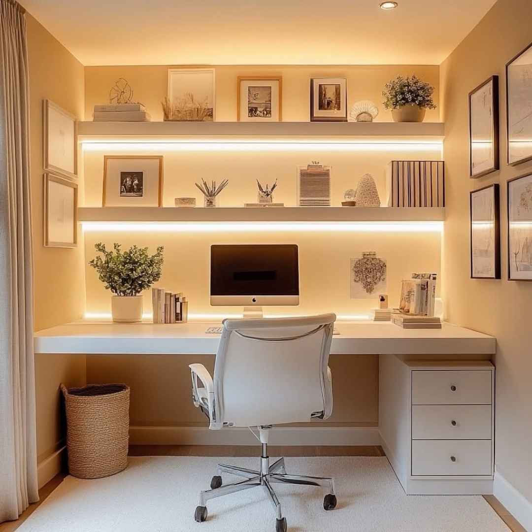 Serene Minimalist Home Office