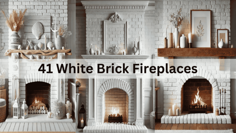 41 Gorgeous White Brick Fireplace Ideas to Transform Your Living Space