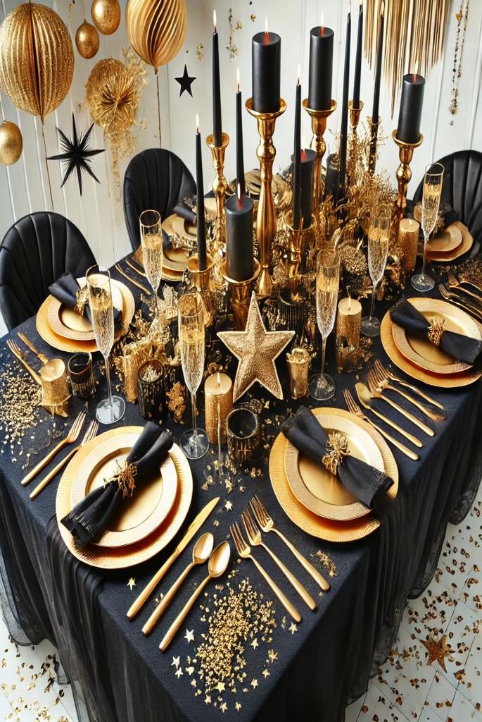 Glittering Gold and Black Theme