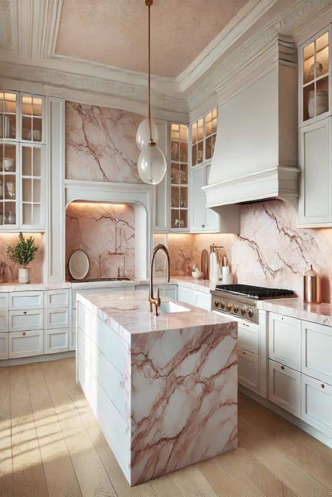 Pink Marble Countertops