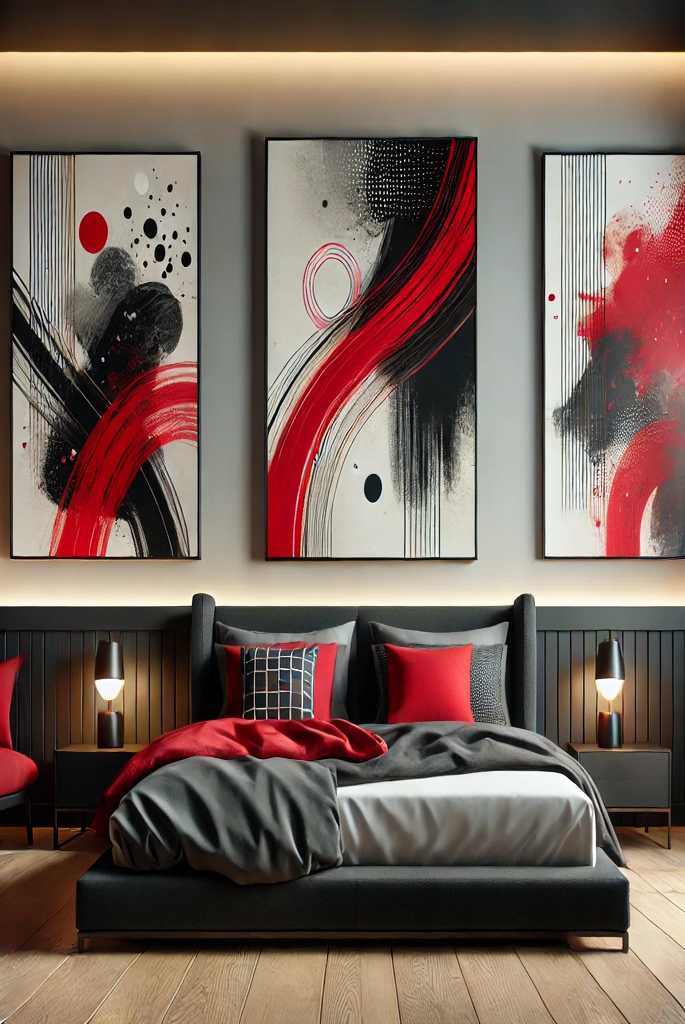 Red and Black Artwork