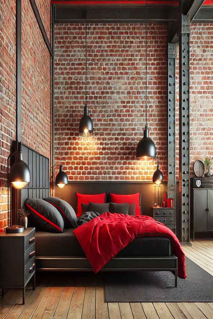 Industrial Red and Black