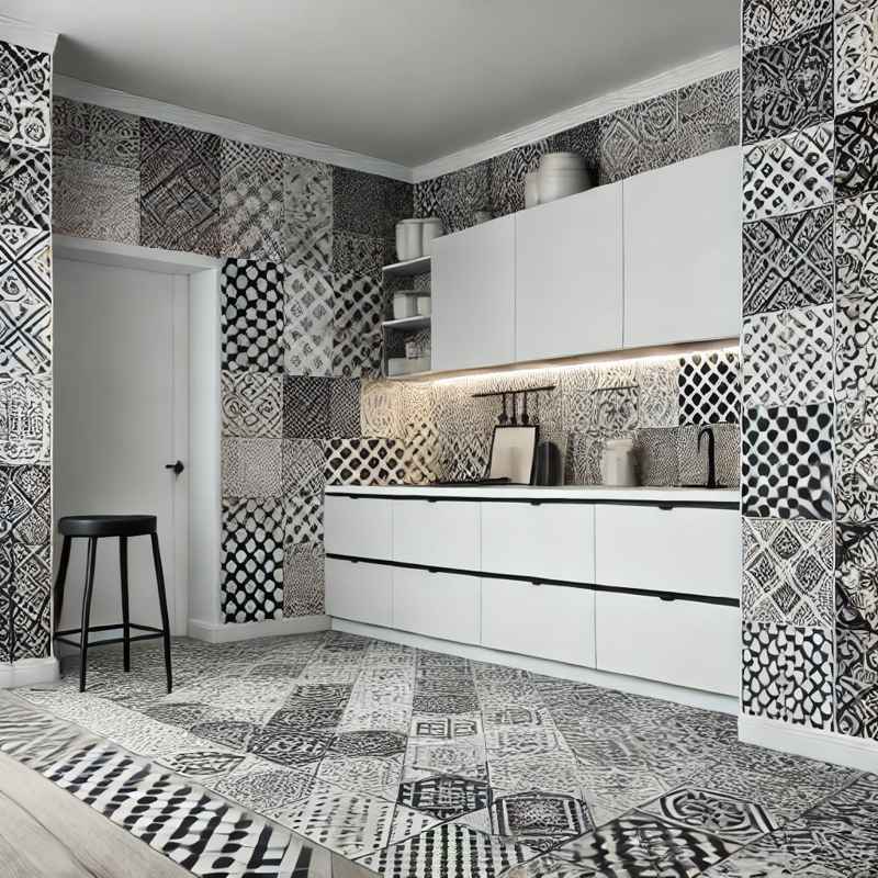 Patterned Tiles for kitchen