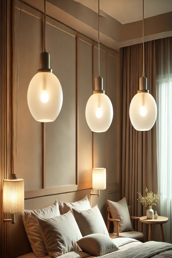 modern bedroom pendant lighting 