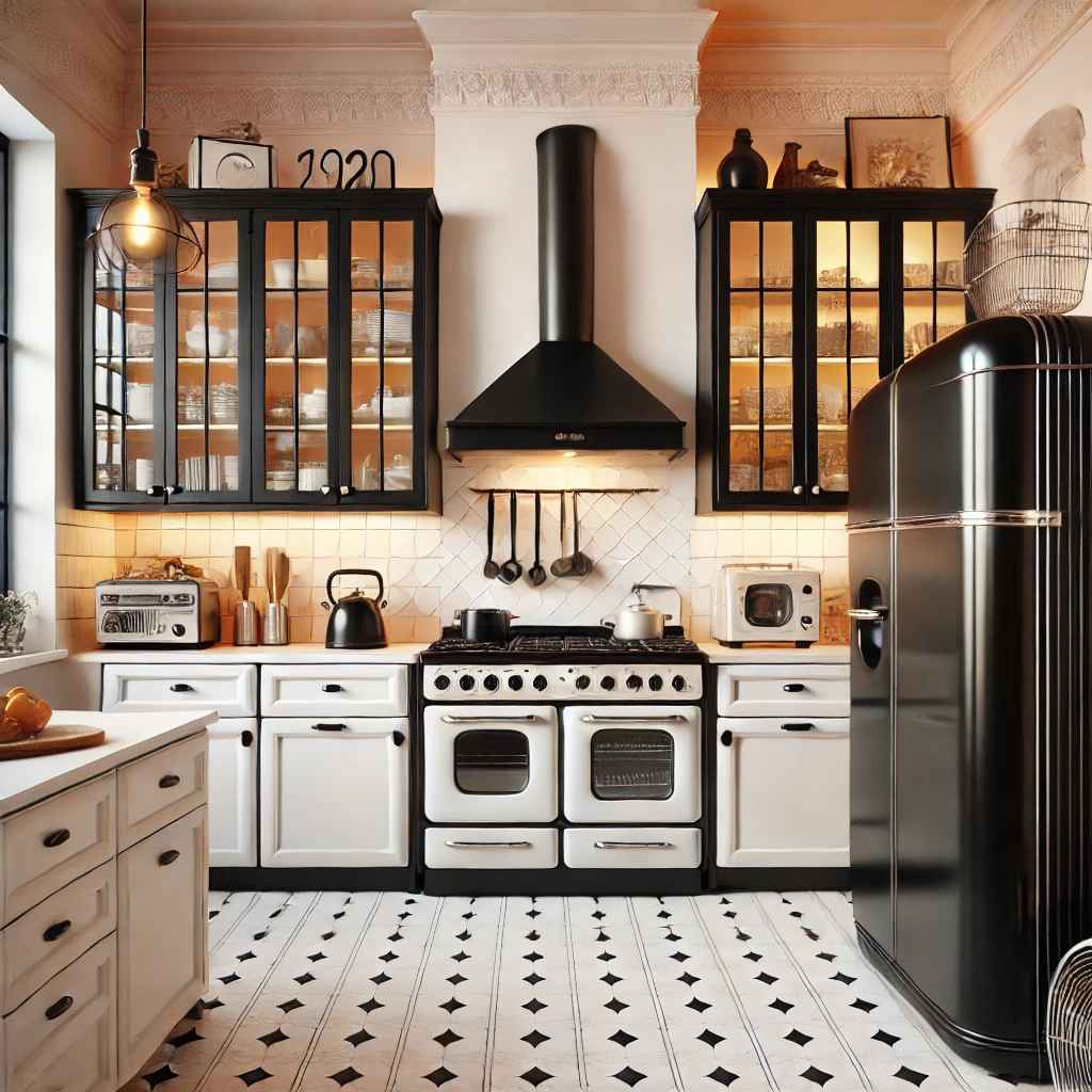 Vintage Black Appliances