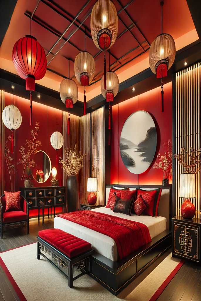 red and black bedroom ideas  