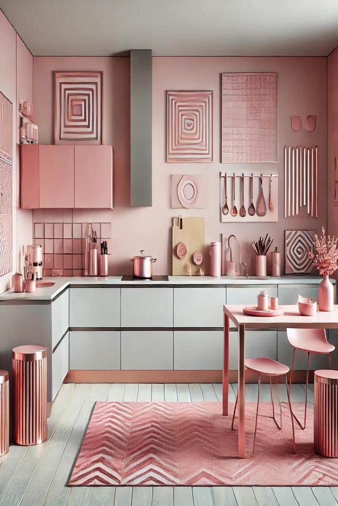 Modern Pink Kitchen Decor Ideas