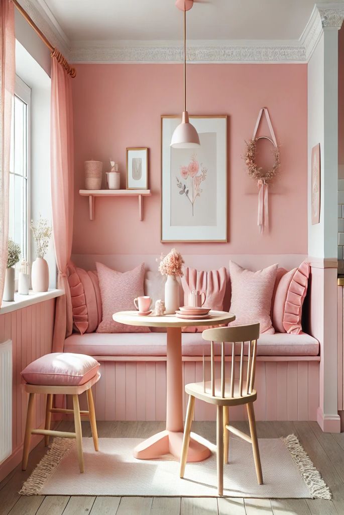 Pink Breakfast Nook