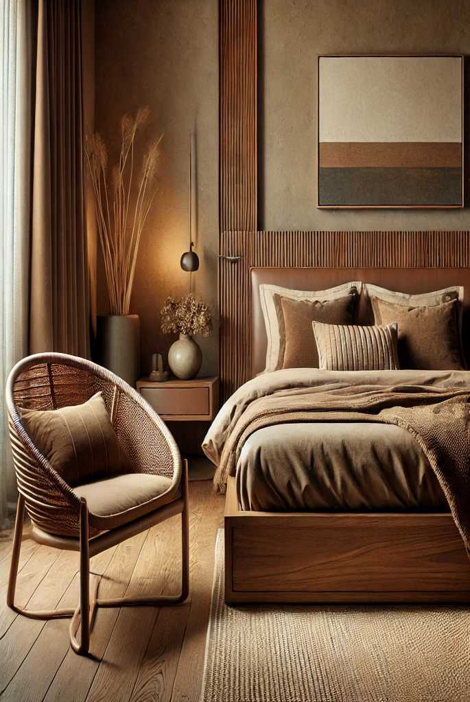 Light brown bedroom decorating ideas