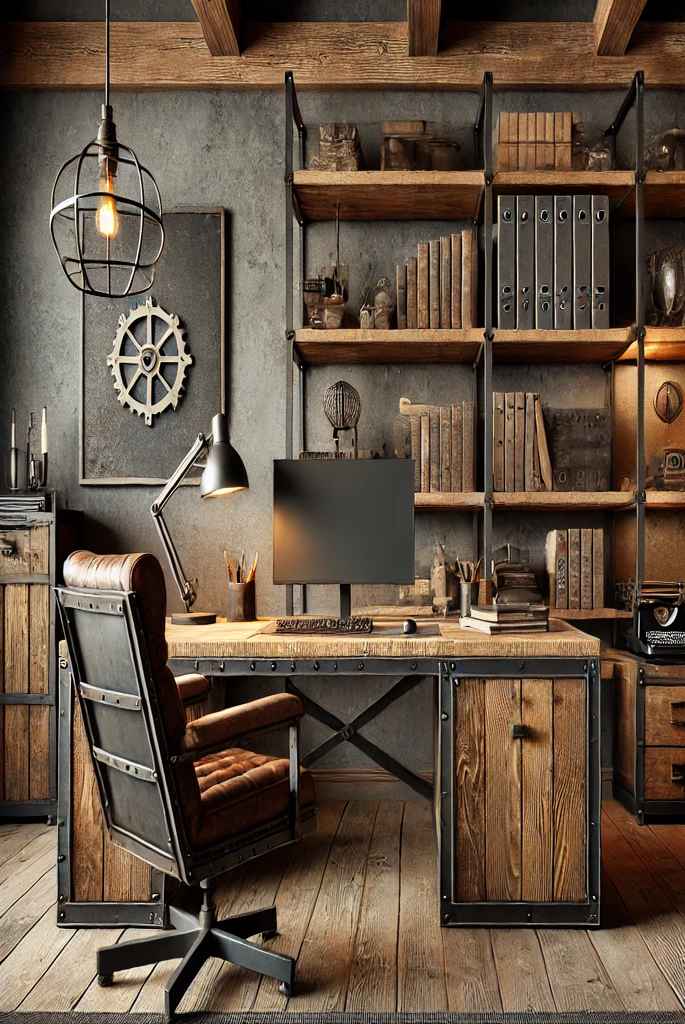 masculine home office design