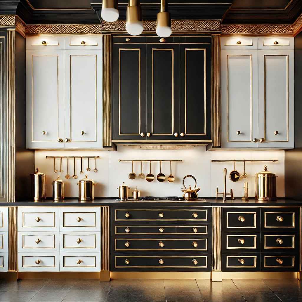  kitchen cabinets white and black