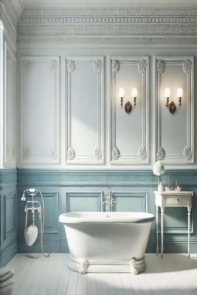 decorating a blue bathroom