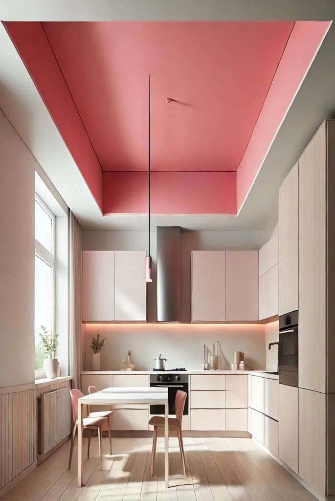 Pink Accent Ceiling