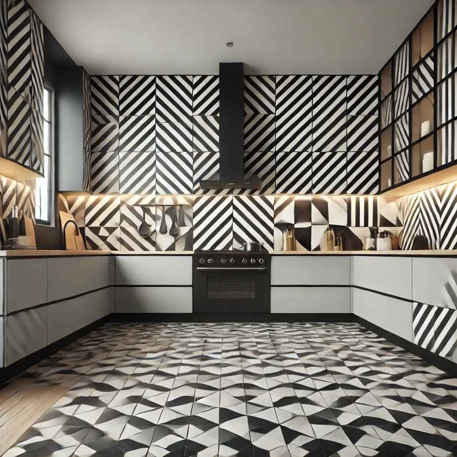 black & white kitchen decor ideas 