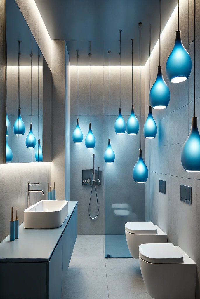 Bath Blue Pendant Lighting