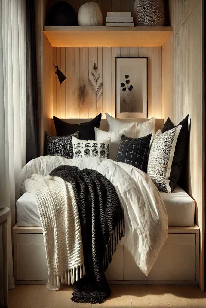 black and white bedding ideas